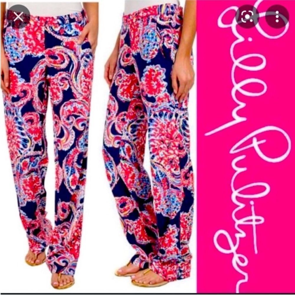 LILLY PULITZER | Georgia May Pull On Wide Leg Knit Pants Women’s Size X-Small